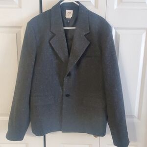 ZARA MAN EDITION. SZ 42.  WOOL BLEND LIMITED EDITION. BLAZER GRAY